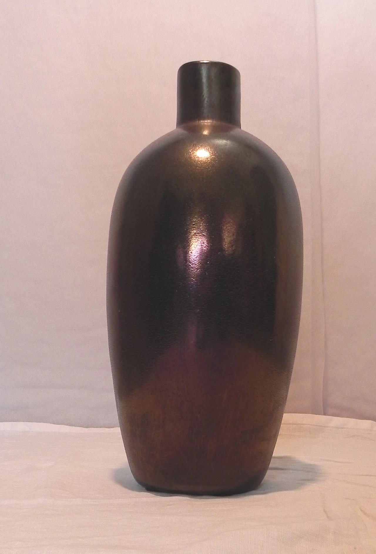 Murano glass vase treated in silicon by Alfredo Barbini, 1990s 3