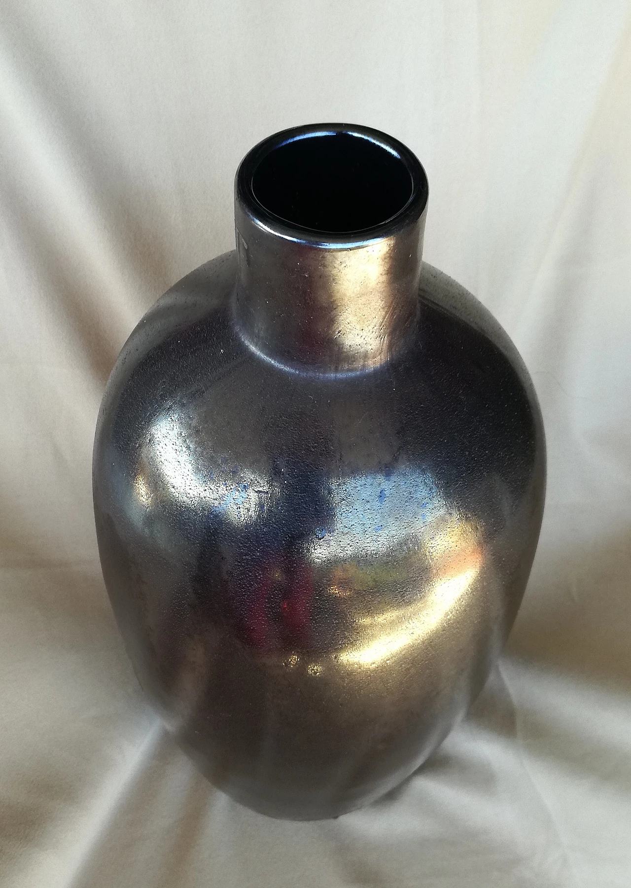 Murano glass vase treated in silicon by Alfredo Barbini, 1990s 8