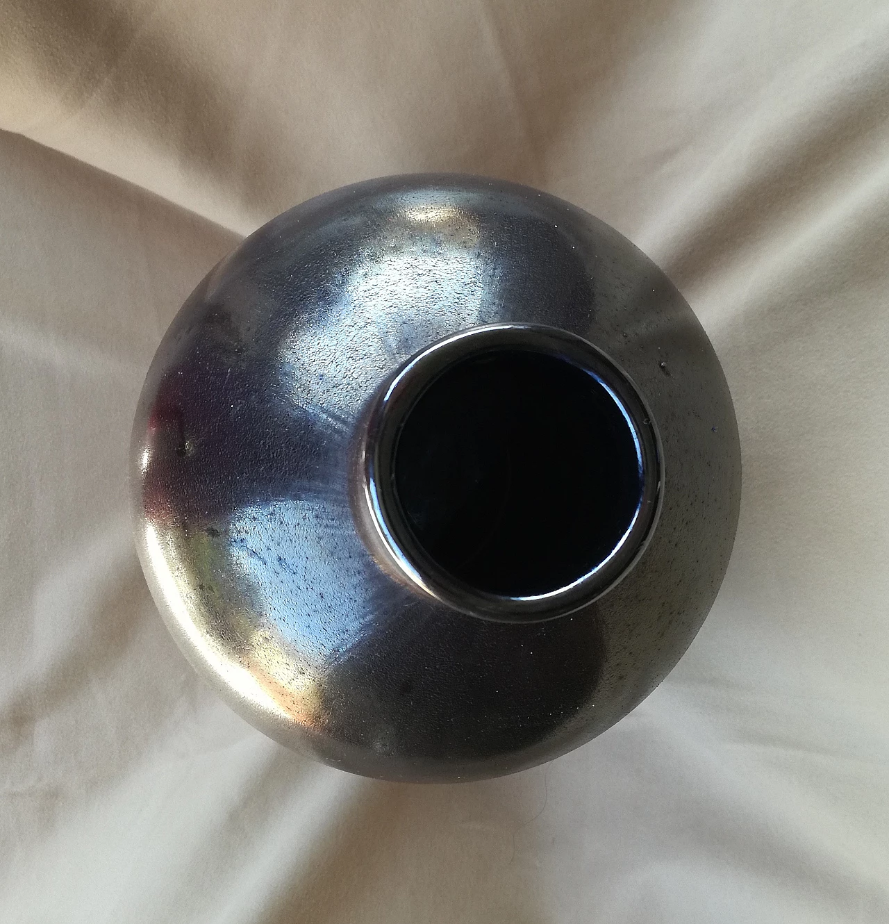 Murano glass vase treated in silicon by Alfredo Barbini, 1990s 9