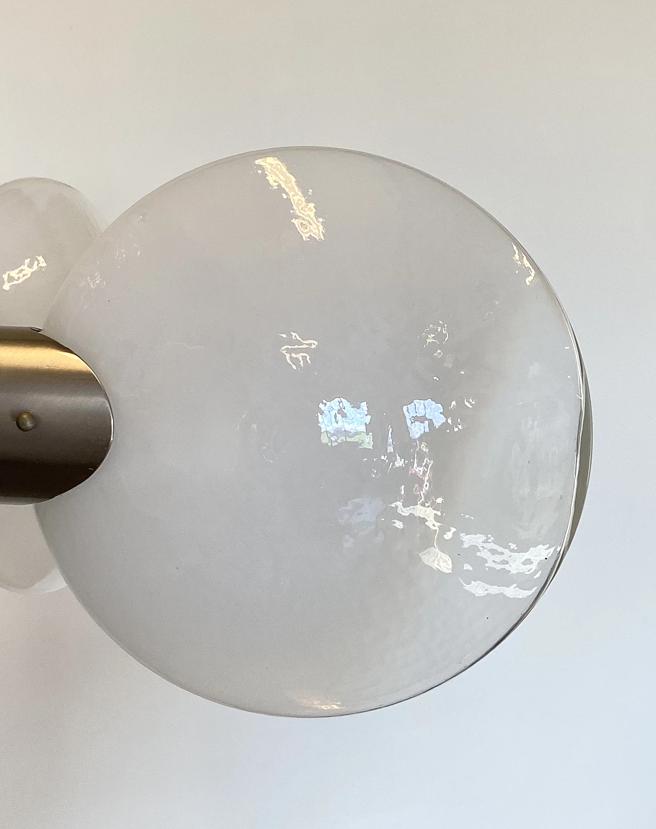 Lampadario in acciaio e vetro nello stile di Carlo Nason, anni '70 5