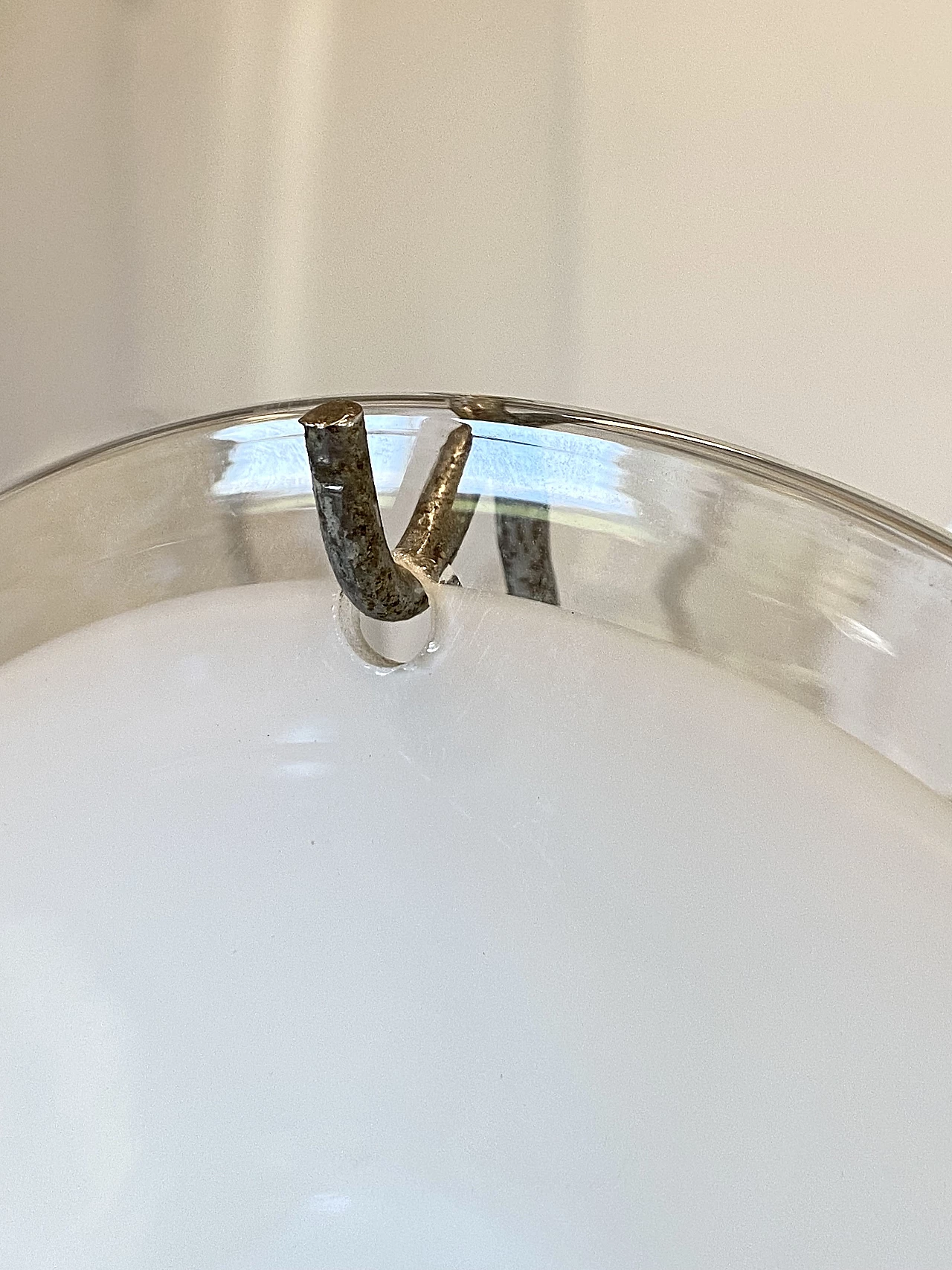 Chandelier in iron, steel and glass by Vistosi, 1960s 13