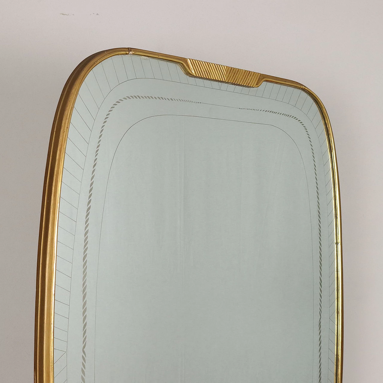 Cassettiera con specchio in impiallicciatura legni esotici, anni '50 3