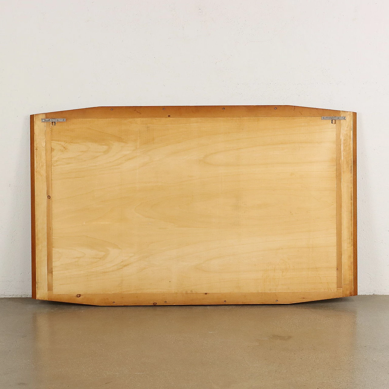 Mirror with teak frame and back-painted band, 1960s 8