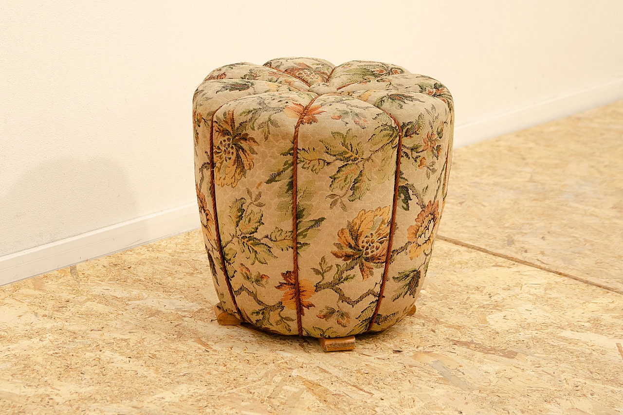 Art Deco pouf by Jindřich Halabala for UP Závody, 1950s 3