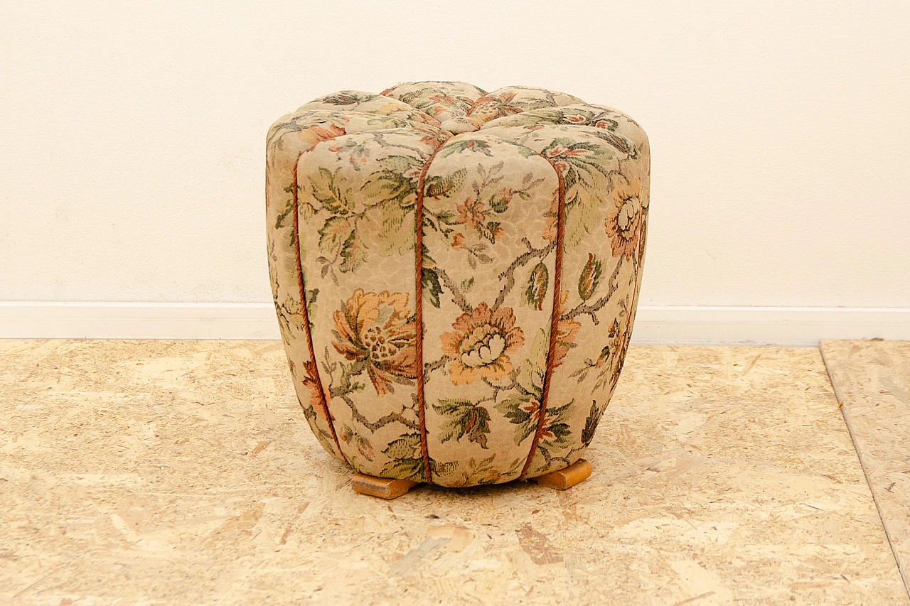 Art Deco pouf by Jindřich Halabala for UP Závody, 1950s 4