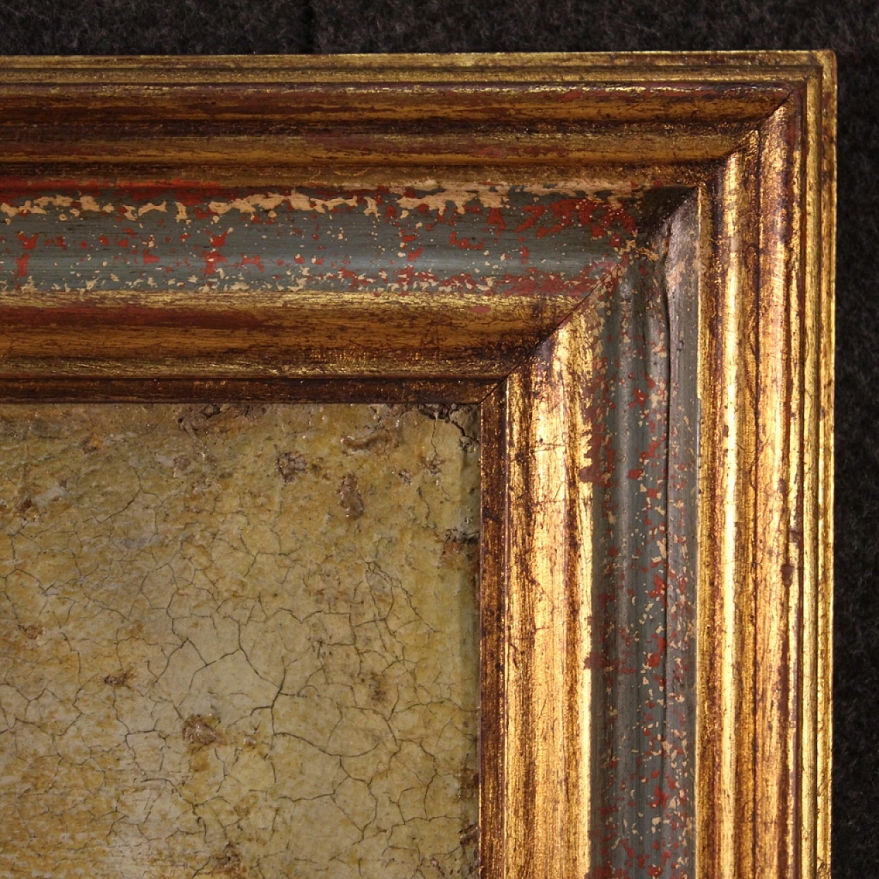 Paesaggio marino con pescatori e barche, olio su tela 13