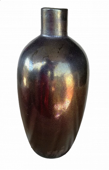 Murano glass vase treated in silicon by Alfredo Barbini, 1990s