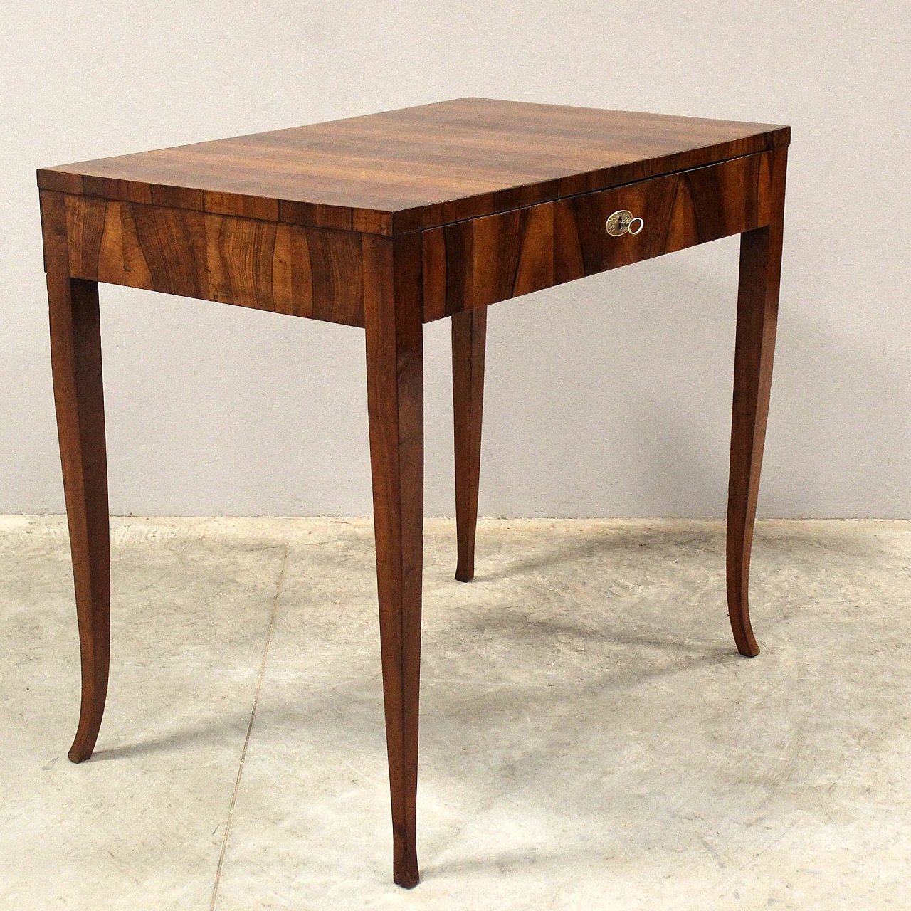 Venetian Directoire walnut writing desk, late 18th century 10