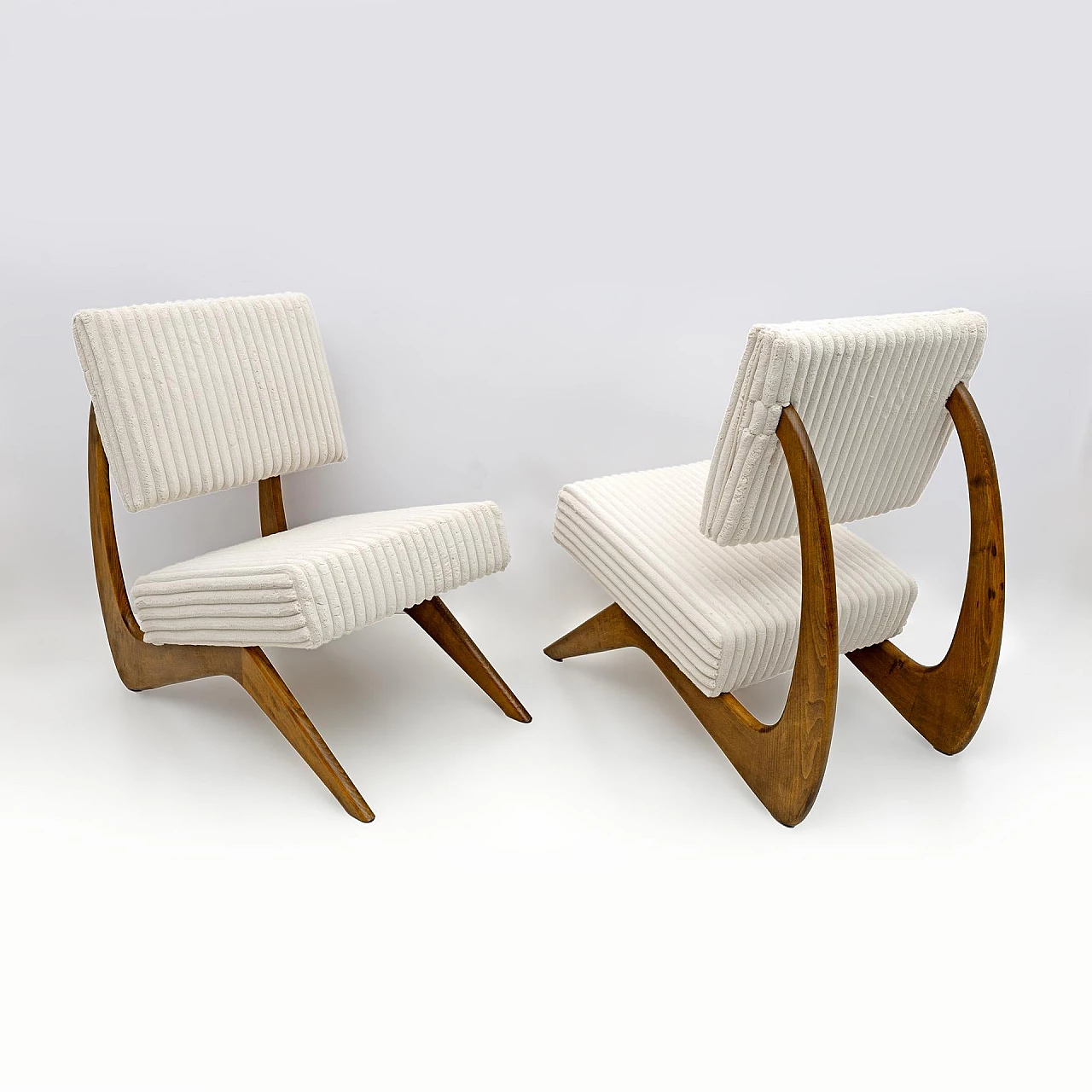 Pair of armchairs by Adrian Pearsall for Craft Associates, 1960s 4