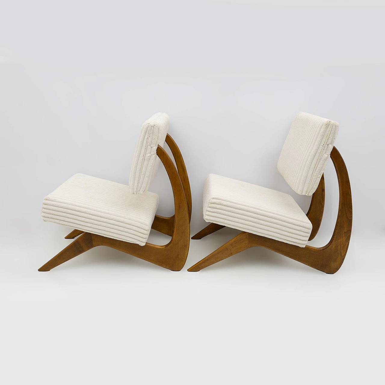 Pair of armchairs by Adrian Pearsall for Craft Associates, 1960s 7