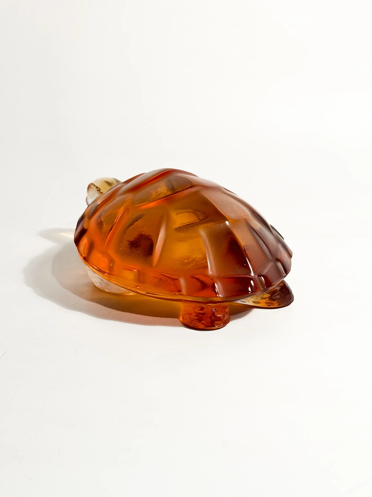 Orange Lalique crystal turtle, 1950s 3
