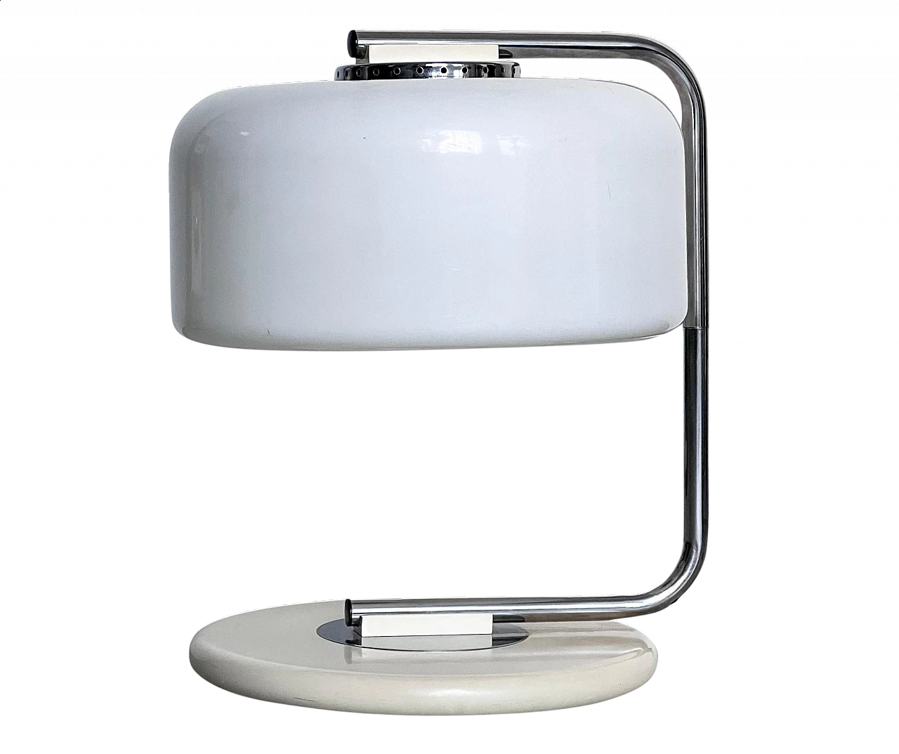 Space Age steel and plexiglass table lamp, 1970s 11
