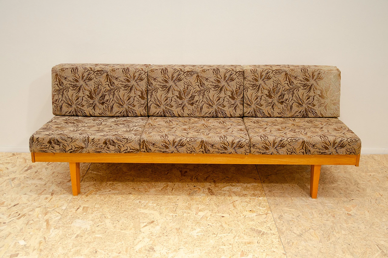 Czechoslovakian sofa bed in the style of Hans Wegner, 1960s 2