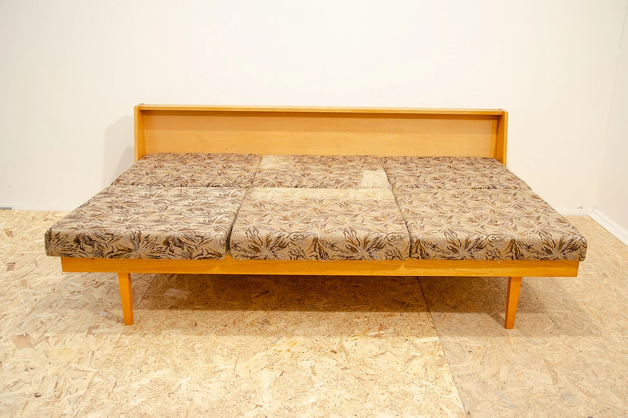 Czechoslovakian sofa bed in the style of Hans Wegner, 1960s 15