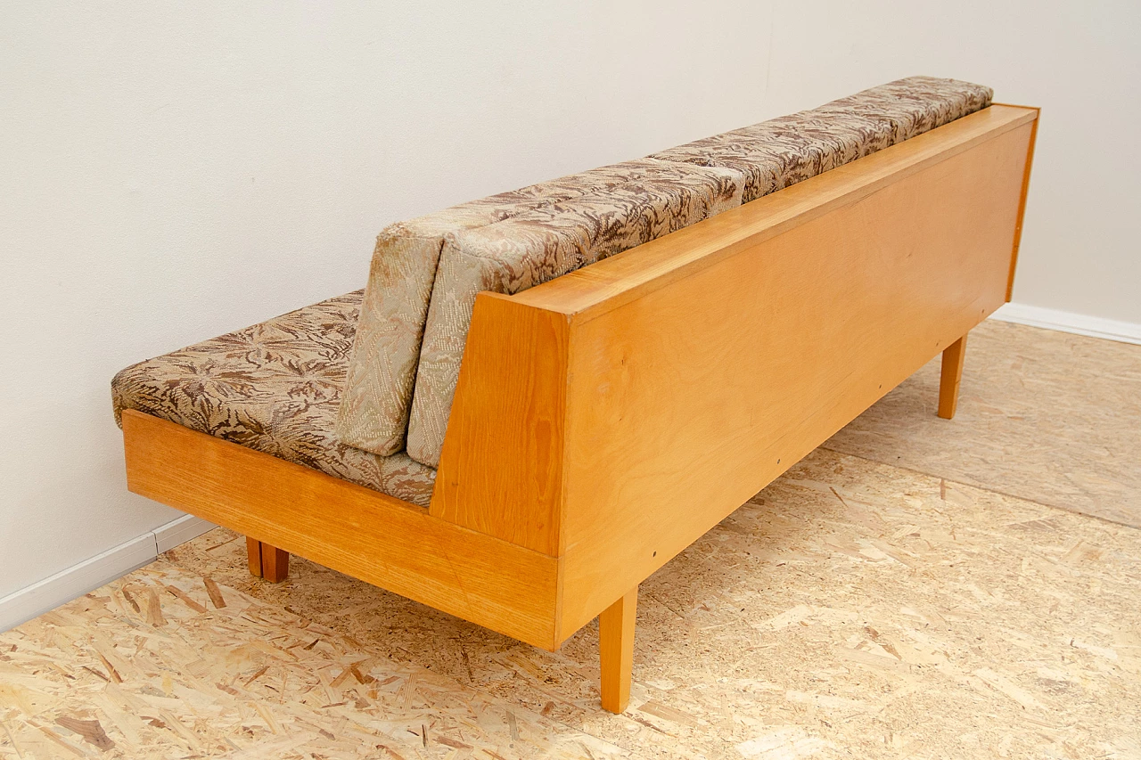 Czechoslovakian sofa bed in the style of Hans Wegner, 1960s 18