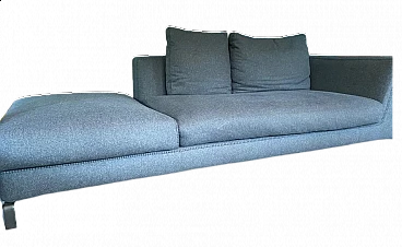 Gray wool Ray sofa by Antonio Citterio for B&B Italia