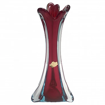 Murano glass vase attributed to Flavio Poli, 1960s