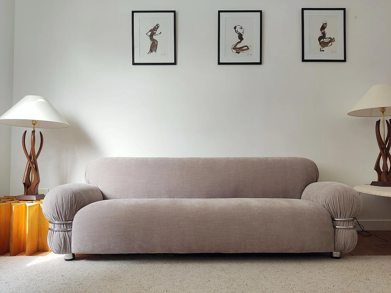 Three-seater sofa - space age 1970s 14