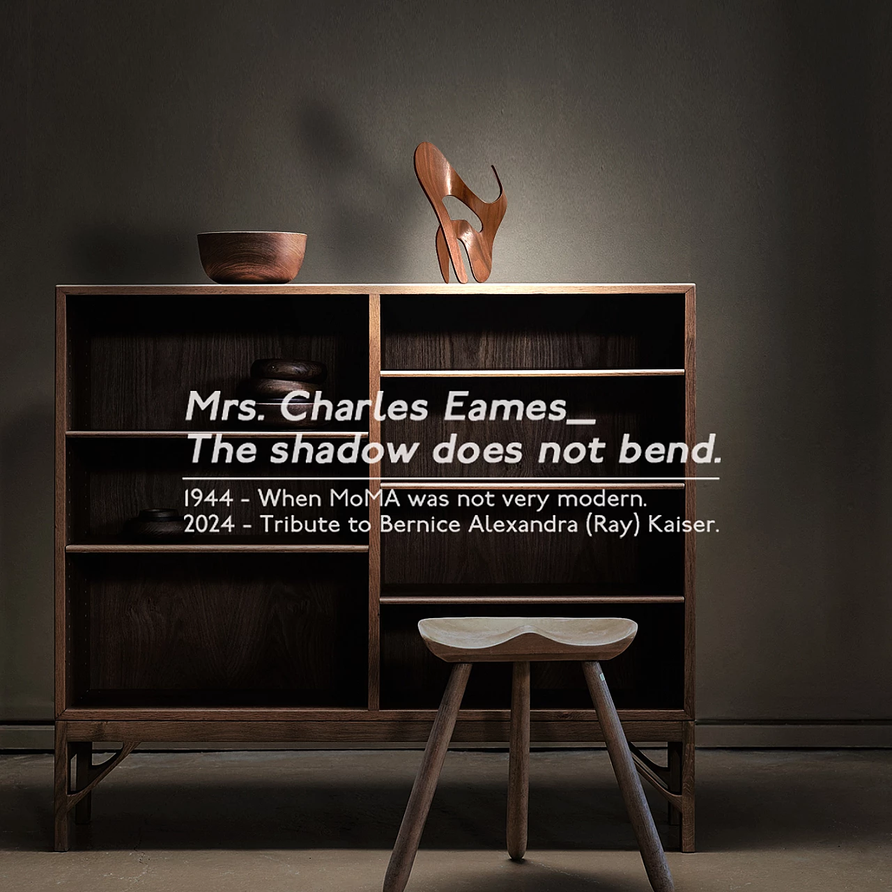 Charles Eames_ L'ombra non si piega, scultura in compensato curvato 29