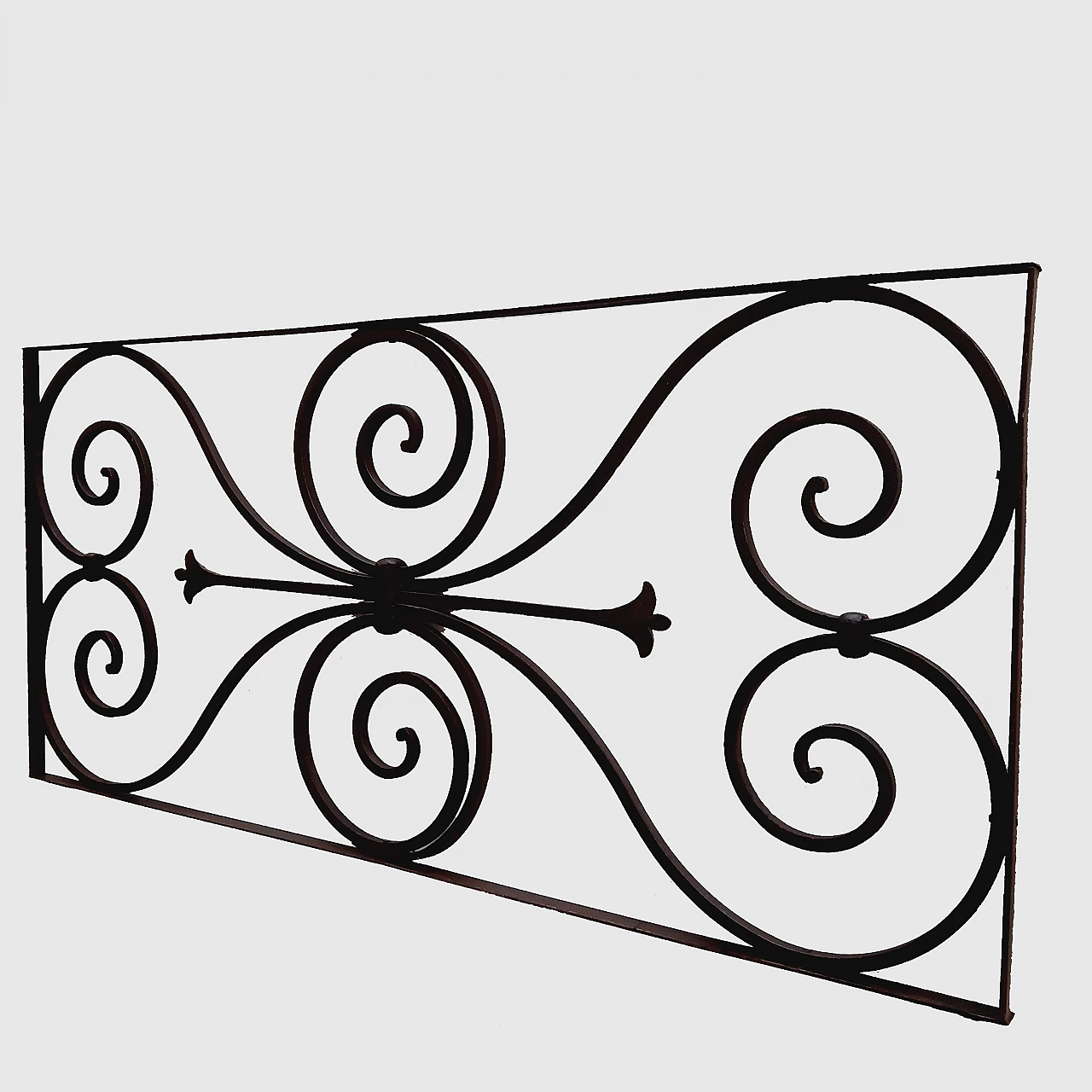 Wrought iron panel, early 20th century 6