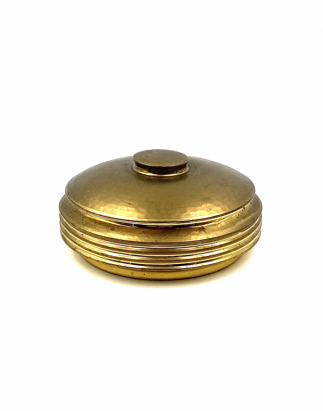 Hand-hammered brass box by Zanetto, 1970s 4