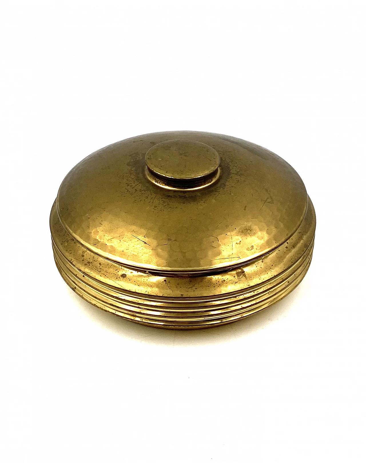 Hand-hammered brass box by Zanetto, 1970s 5