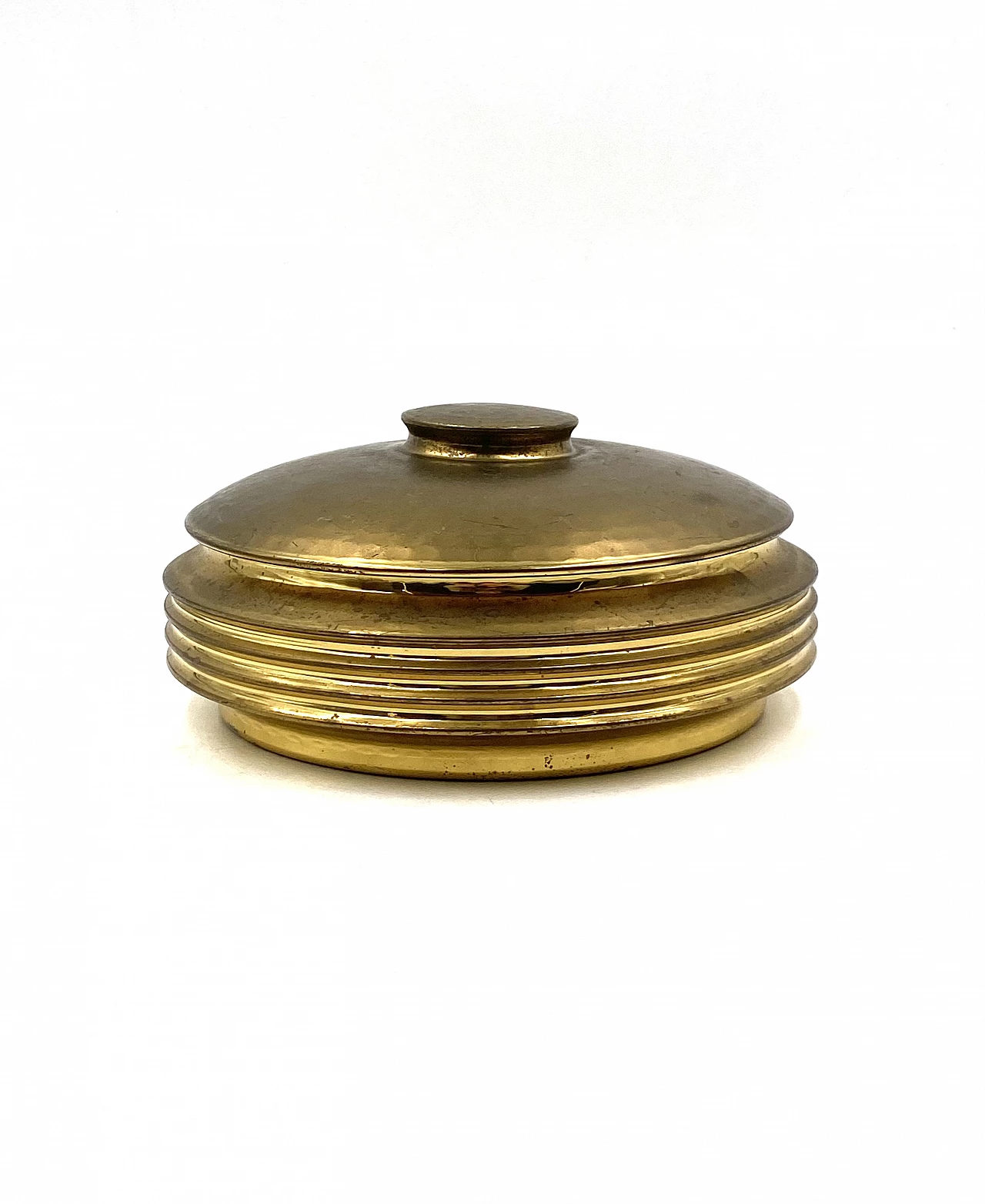 Hand-hammered brass box by Zanetto, 1970s 10