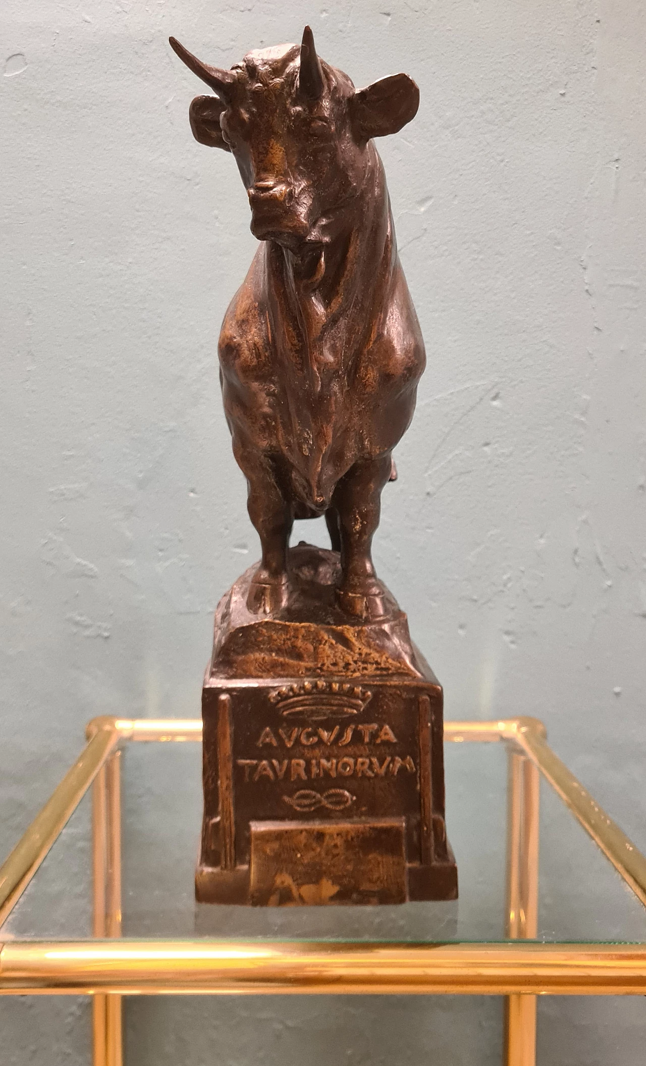Emilio Musso, bull, bronze sculpture, 1920s 1