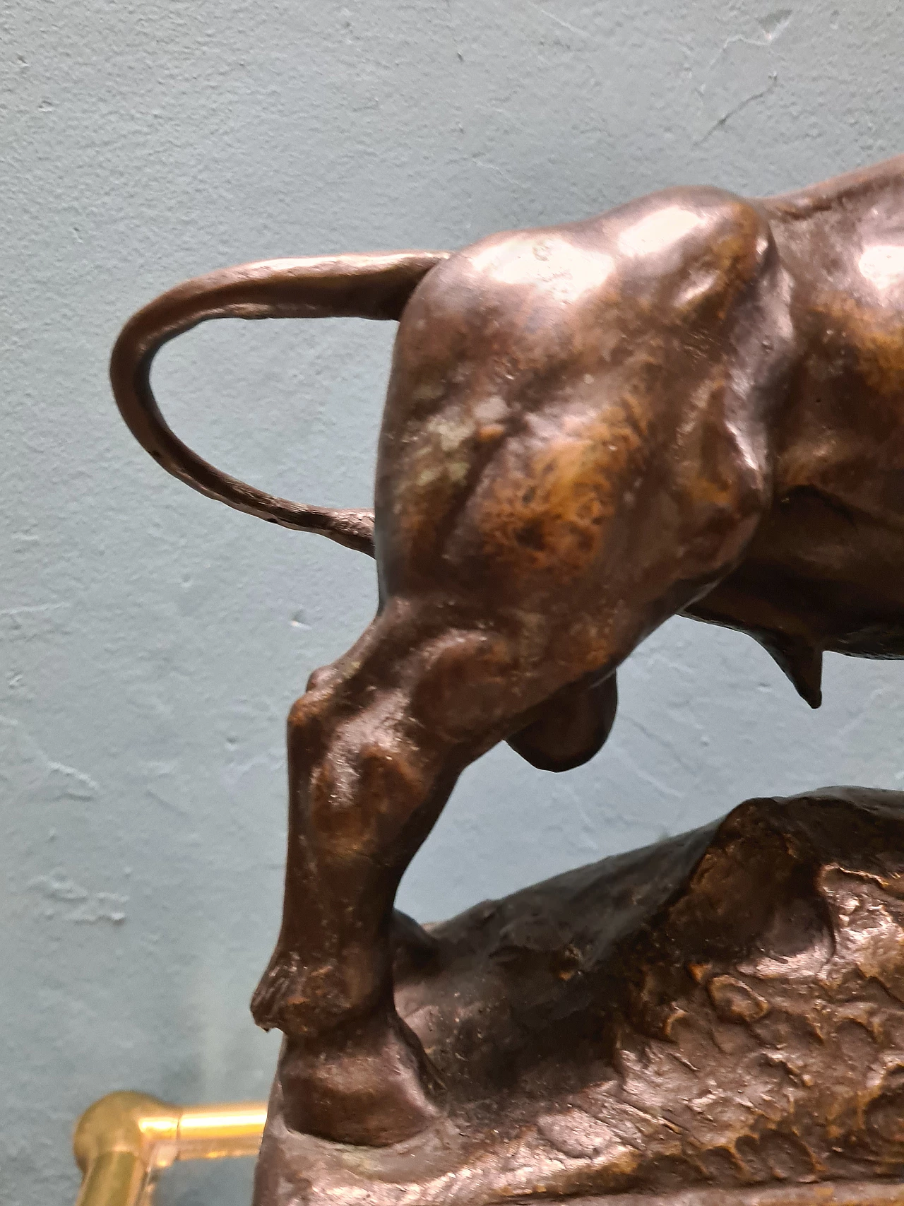 Emilio Musso, bull, bronze sculpture, 1920s 6