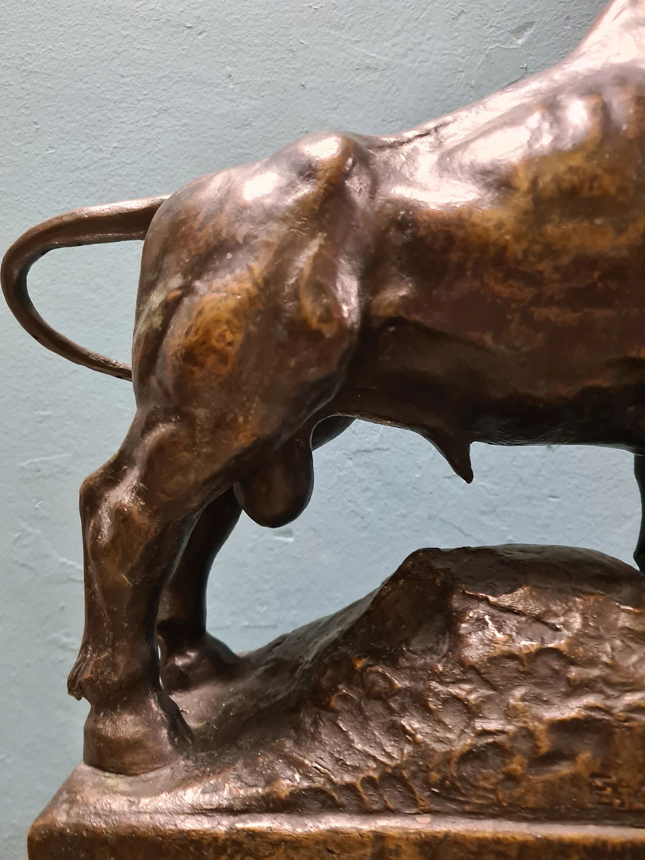 Emilio Musso, toro, scultura in bronzo, anni '20 8