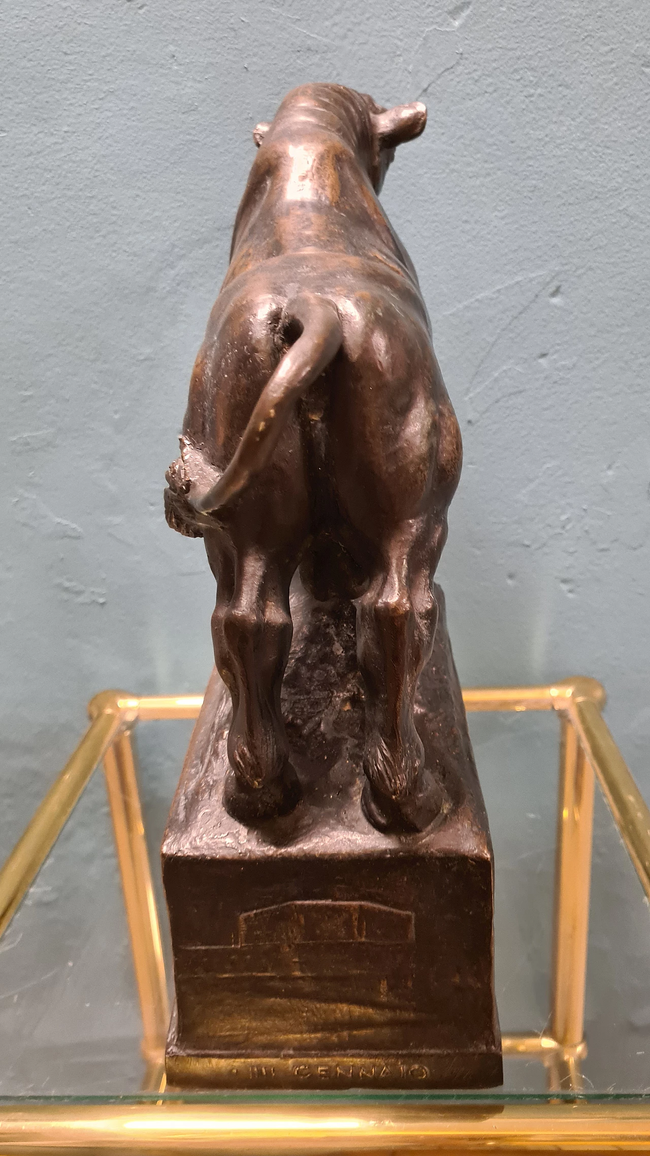 Emilio Musso, bull, bronze sculpture, 1920s 9