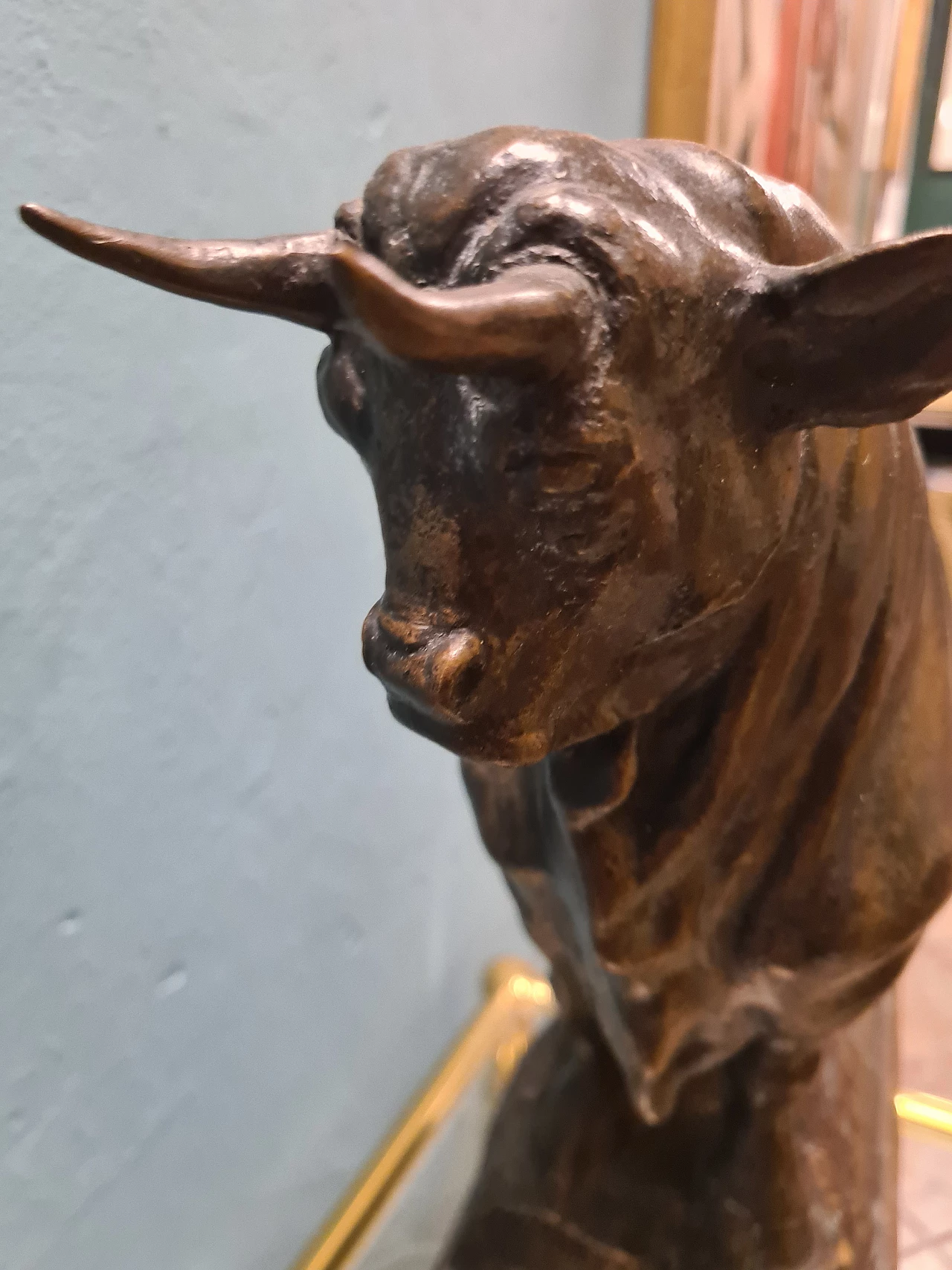 Emilio Musso, bull, bronze sculpture, 1920s 13