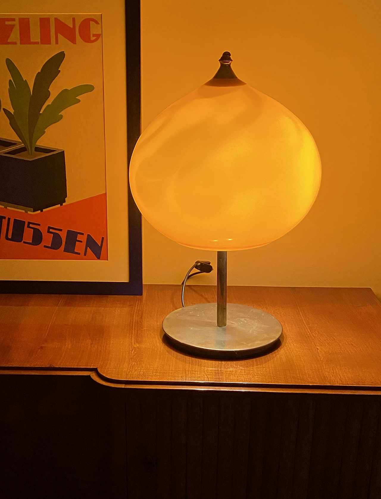 Glass table lamp by Alessandro Pianon for Vistosi, 1960s 17