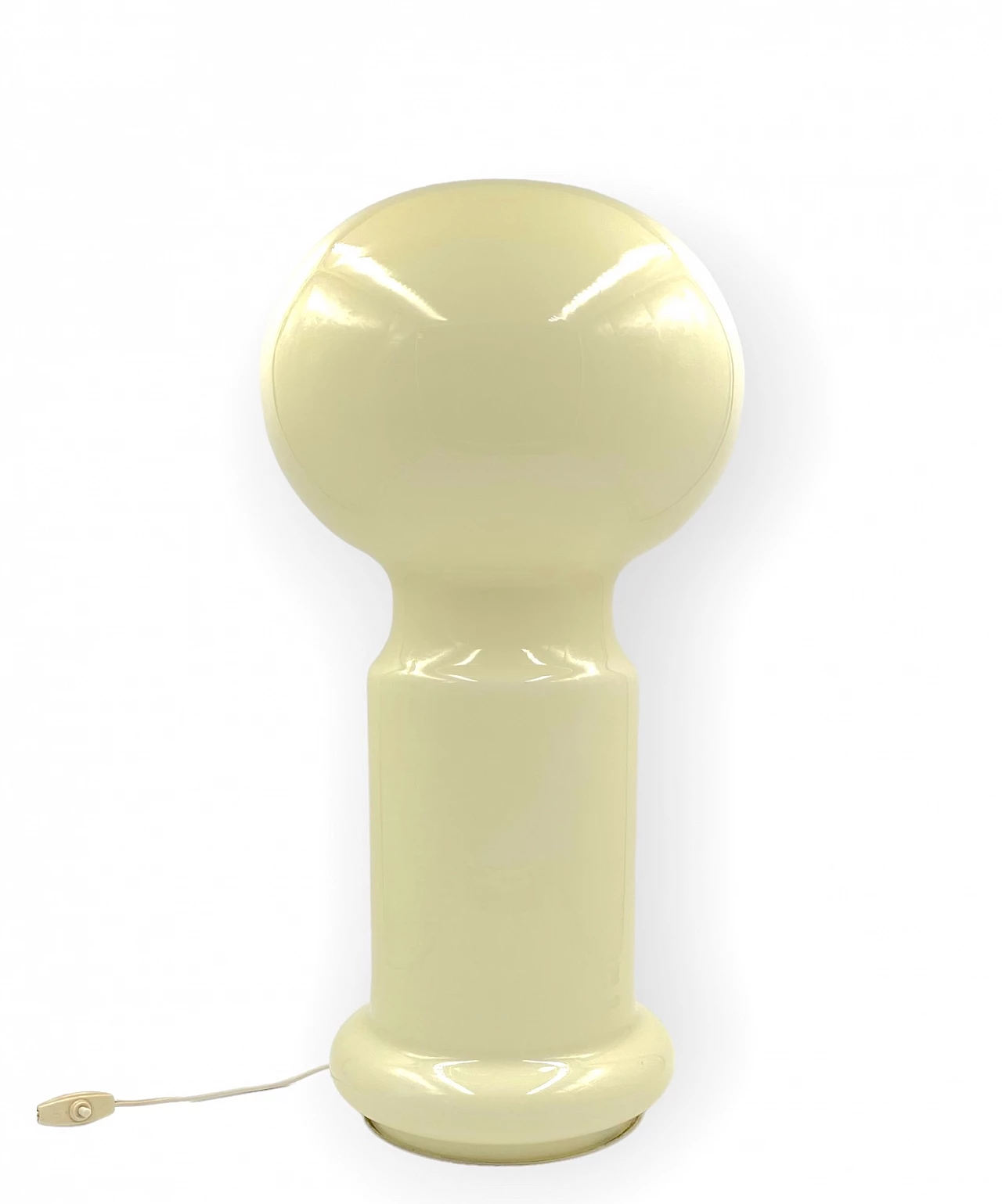 Murano glass table lamp in beige by Vistosi, 1960s 3