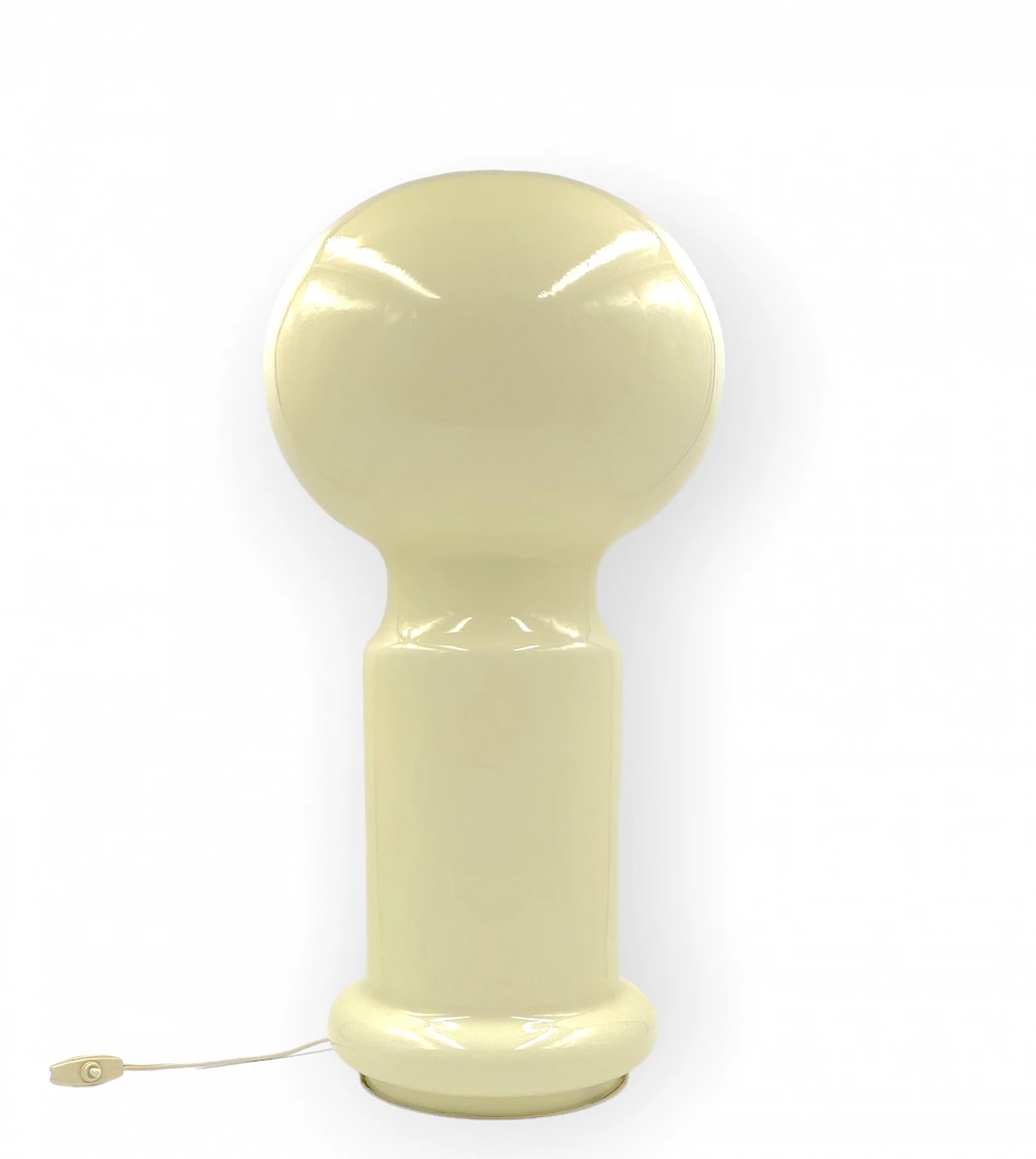 Murano glass table lamp in beige by Vistosi, 1960s 4