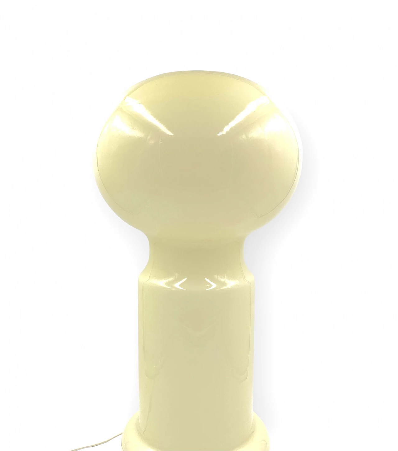 Murano glass table lamp in beige by Vistosi, 1960s 10