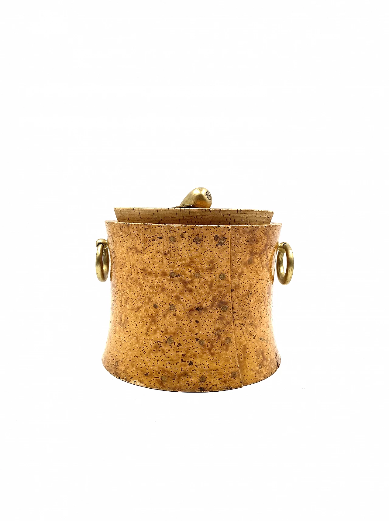 Cork and brass box, 1940s 3