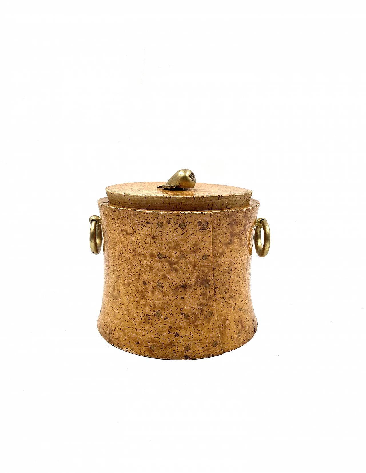 Cork and brass box, 1940s 4