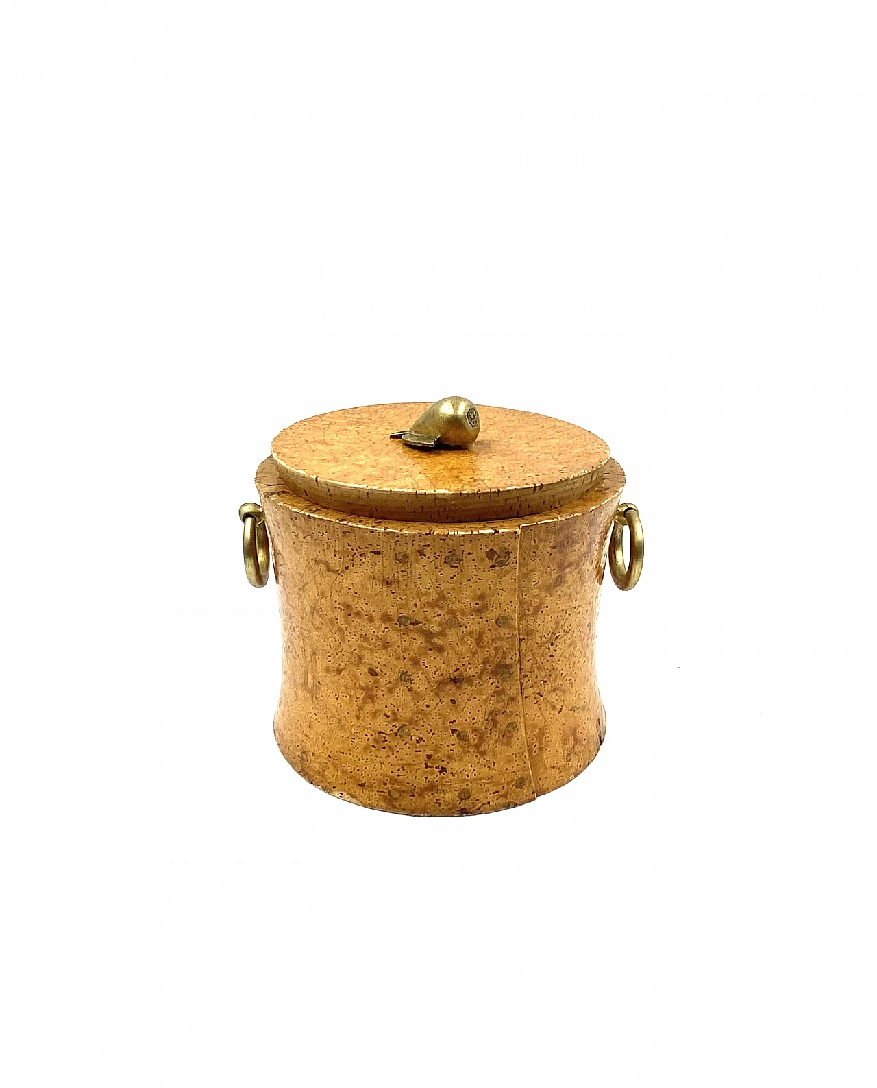Cork and brass box, 1940s 6