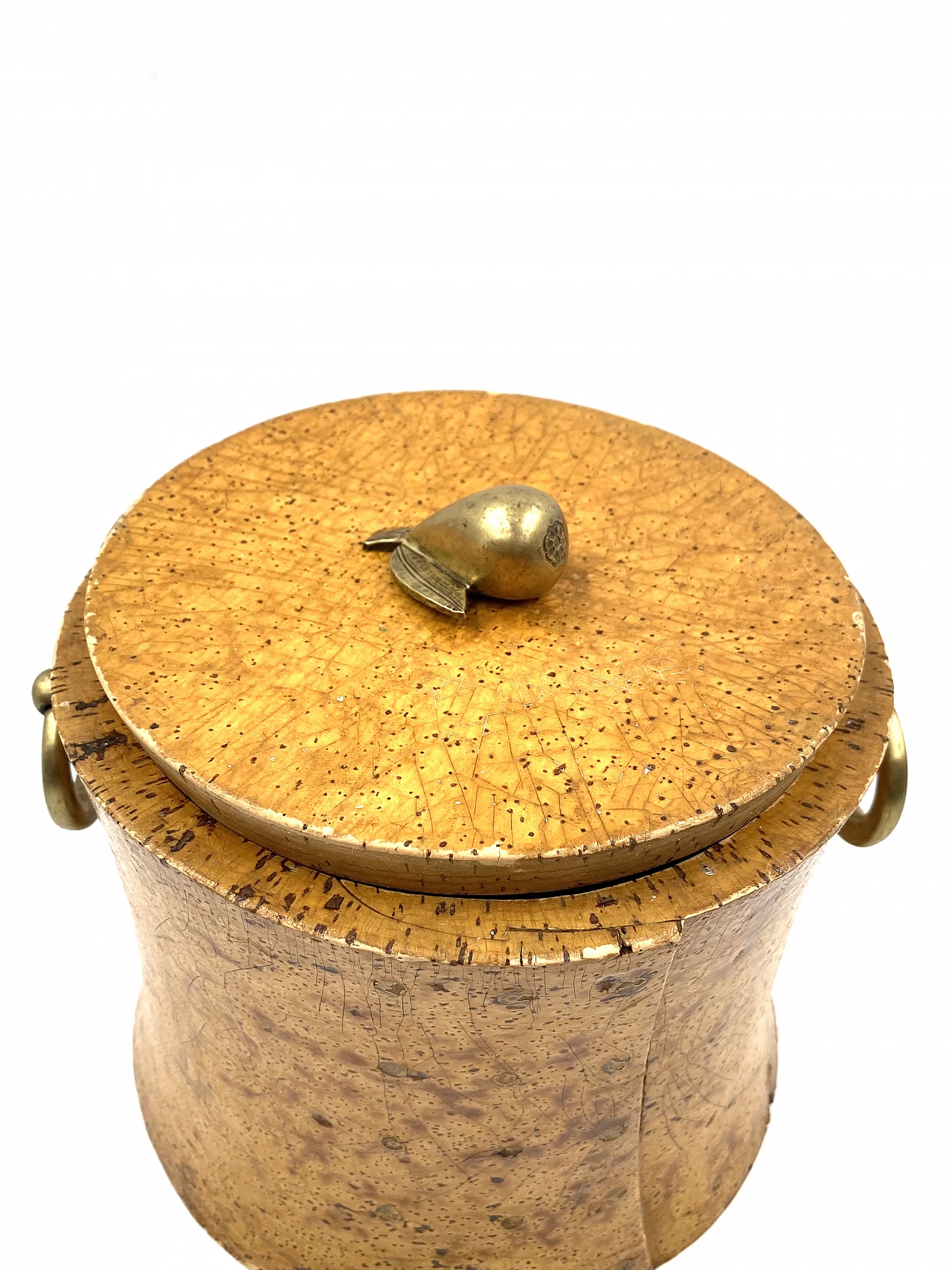Cork and brass box, 1940s 7
