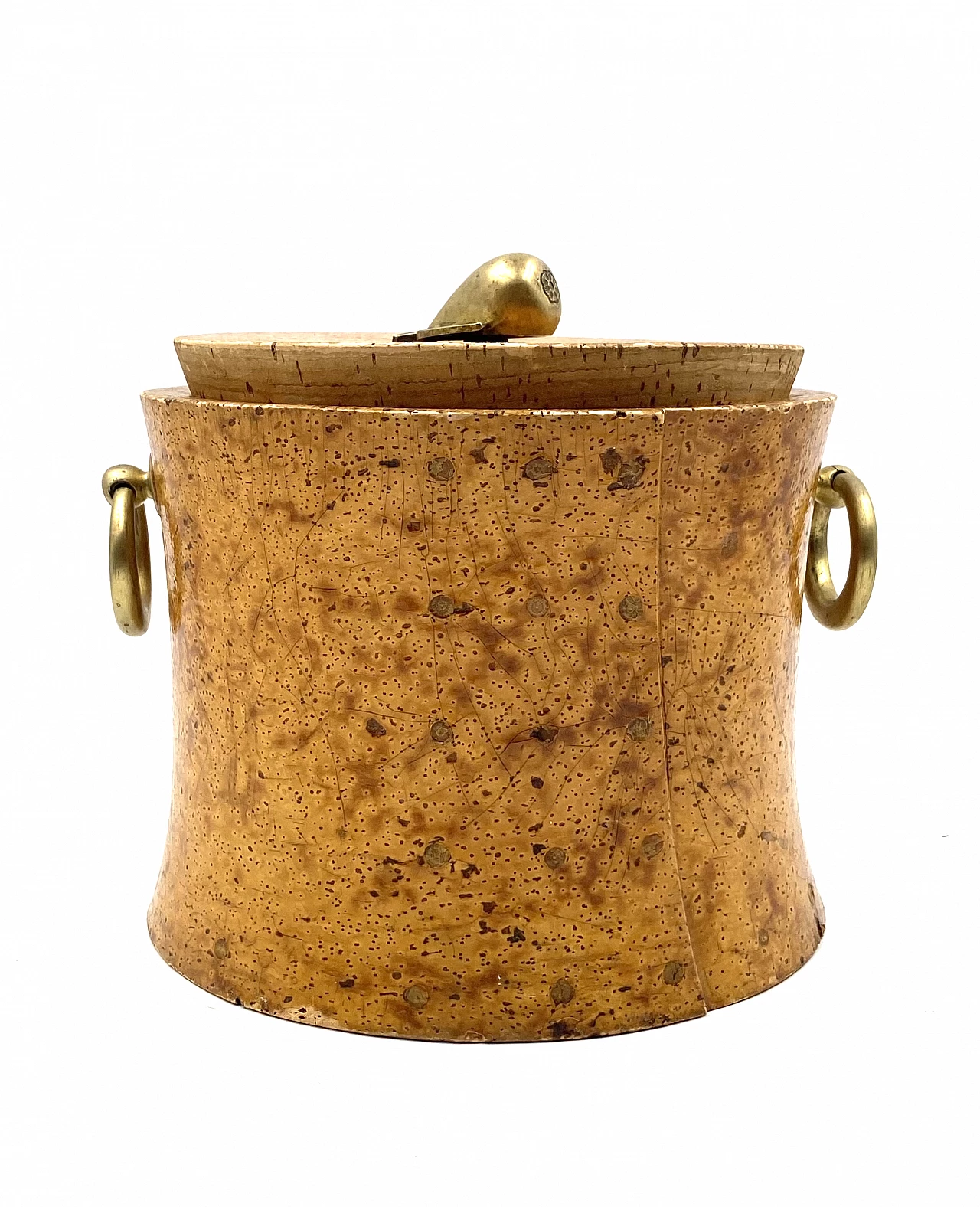 Cork and brass box, 1940s 11
