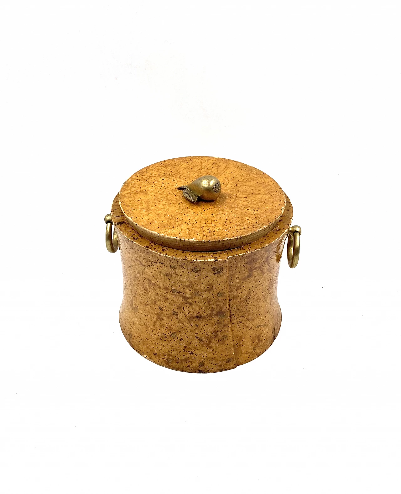 Cork and brass box, 1940s 19