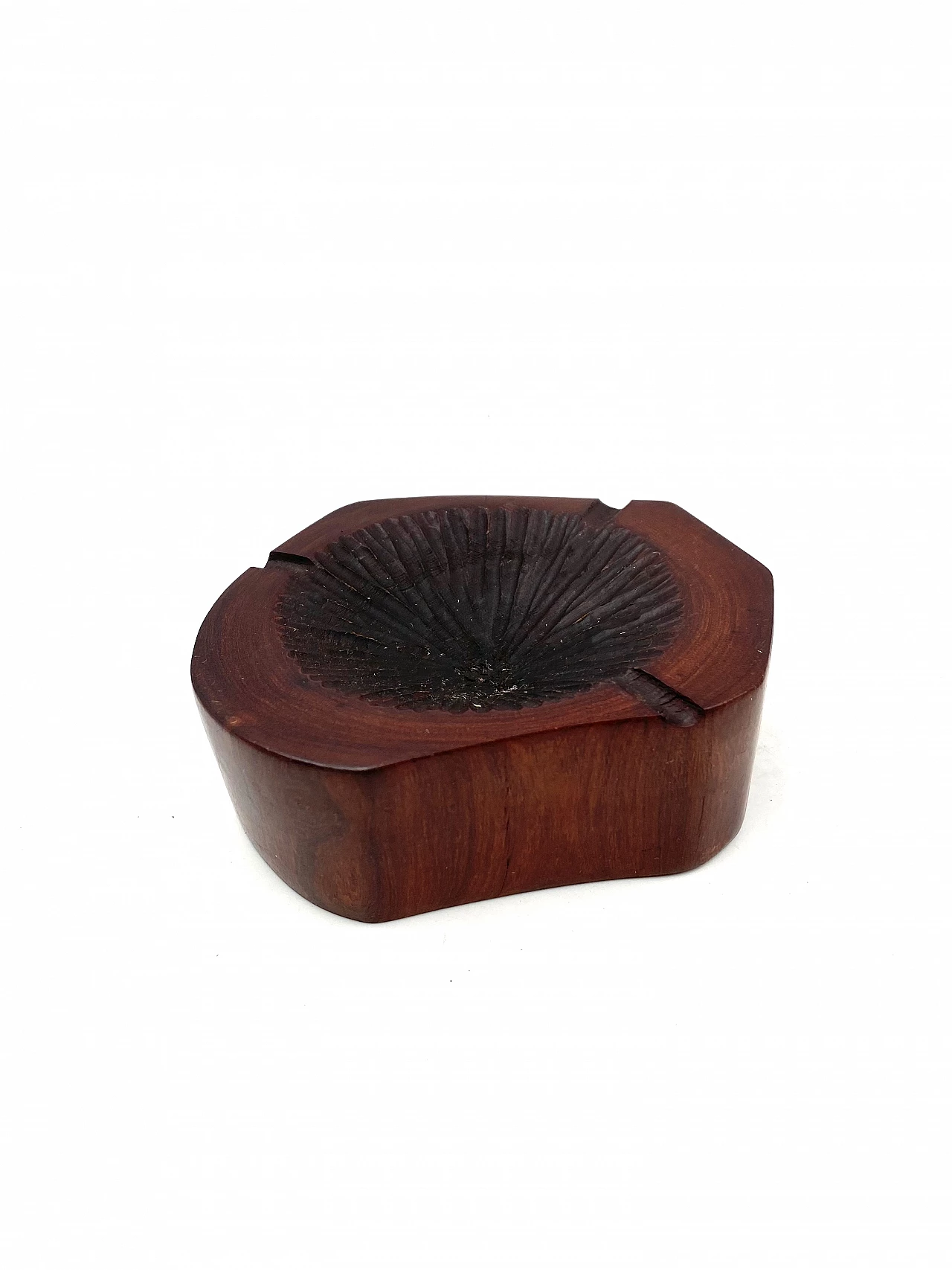 Pair of wooden ashtrays in Monique Gerber's style, 1970s 24