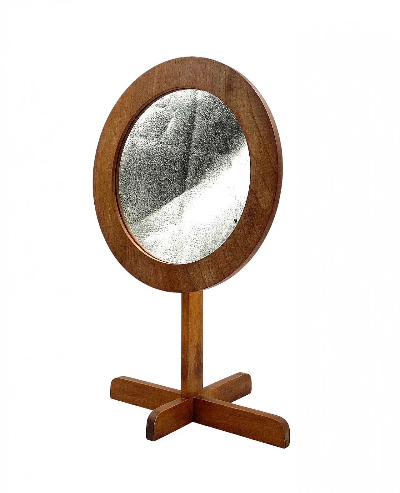 Specchio da tavolo in legno, anni '60 6