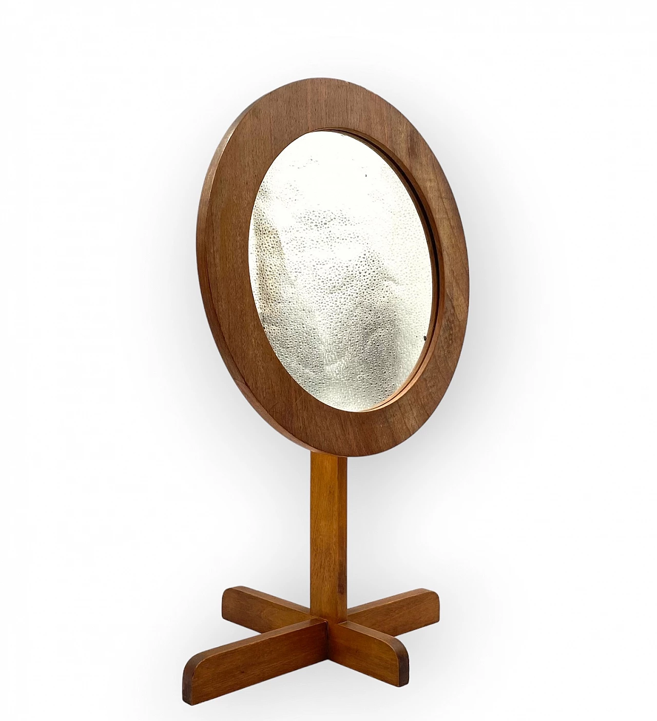 Specchio da tavolo in legno, anni '60 7