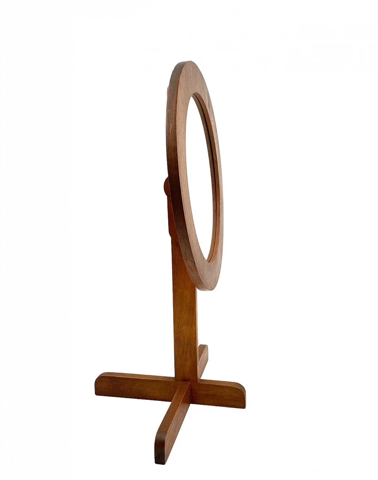 Specchio da tavolo in legno, anni '60 13