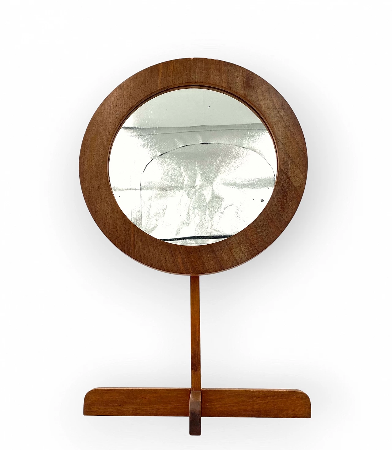Specchio da tavolo in legno, anni '60 16
