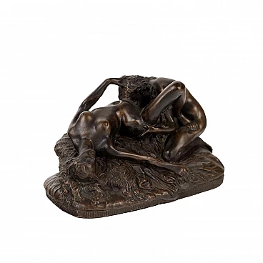 J. Marie Lambeaux, erotic scene, bronze sculpture