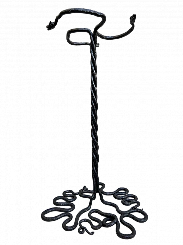 Edgard Brandt, snakes, forged iron sculpture, early 20th century