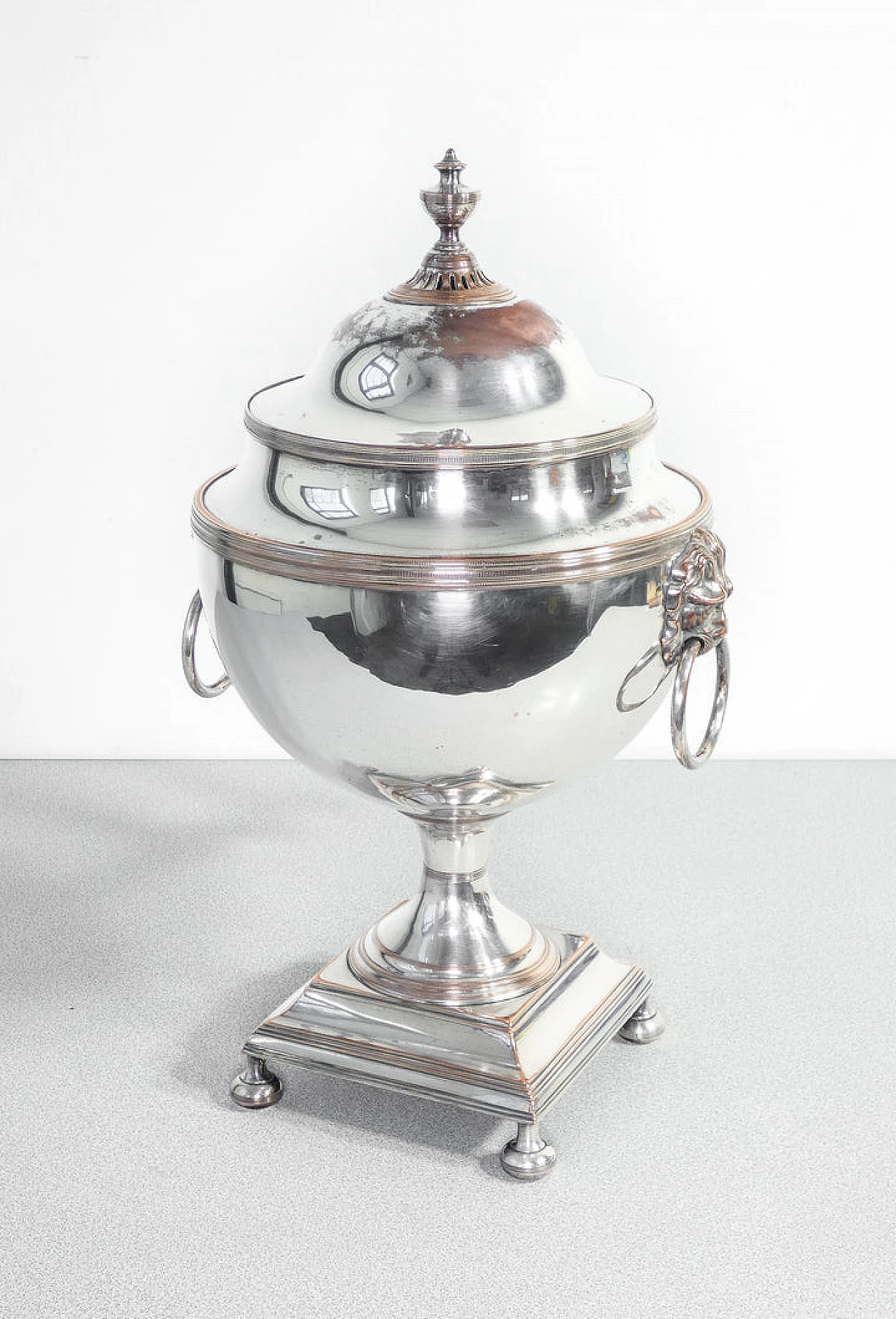 Samovar Vittoriano in silverplate, '800 3